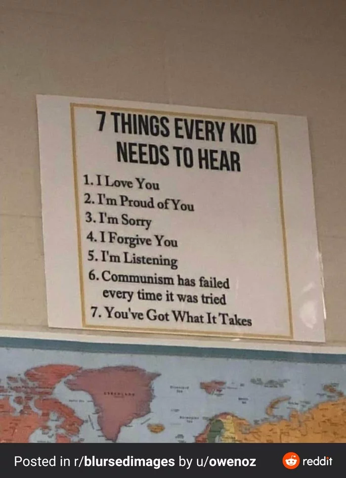 7 phrases to say to children - Communism, America, School