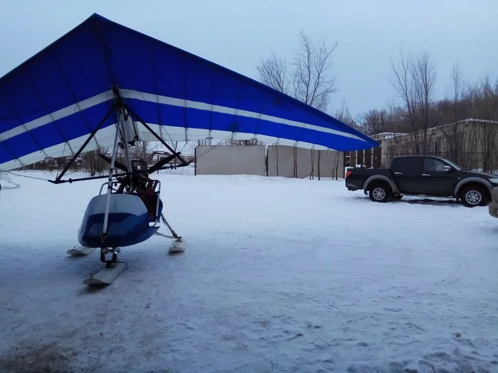 Road to sky - My, Small aircraft, Sky, Trike