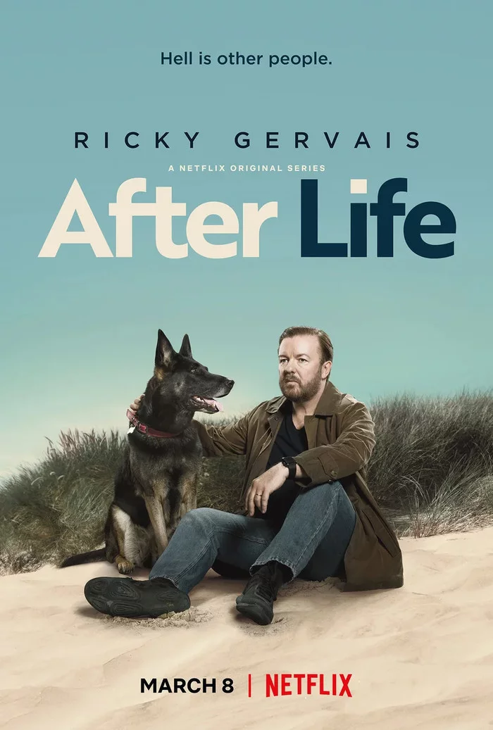 I advise you to watch the mini-series Life after death (After Life, 2019) - I advise you to look, Serials, Comedy, Drama, Life after death, Netflix, Ricky Gervais