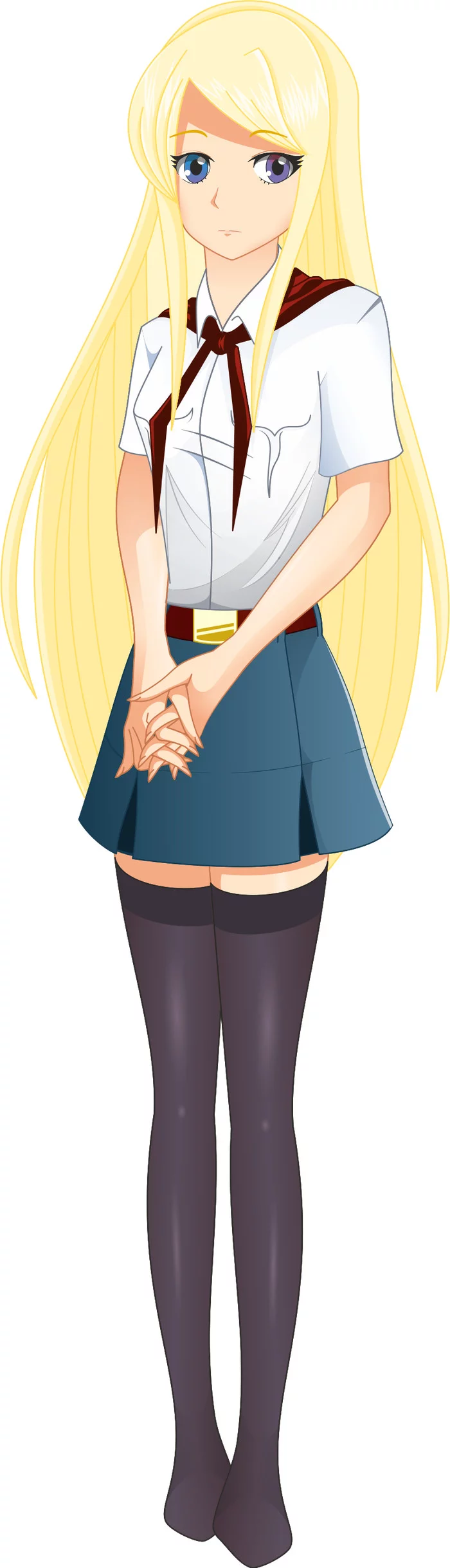 Meet Yumina - My, Visual novel, Endless Summer (visual novel), Art, Anime, Not anime, Anime art, Longpost