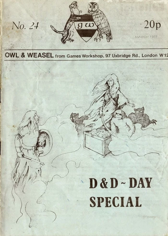 Owl and Weasel (Сова и Ласка). О предшественнике журнала White Dwarf - Моё, Warhammer, Games Workshop, Old Warhammer, White dwarf, Dungeons & Dragons, Перевод, Длиннопост