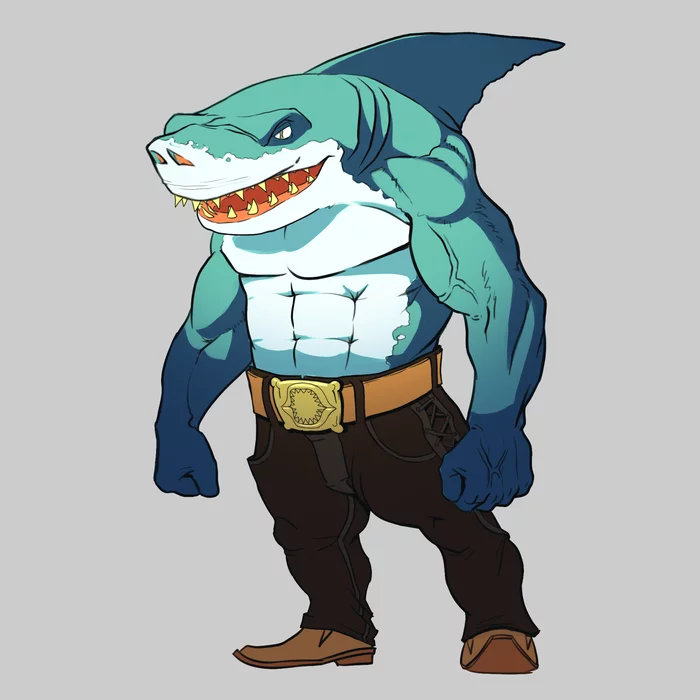 Фан-арт на Street sharks №2 - Моё, Уличные акулы, Арт, Фан-Арт, Художник, Цифровой рисунок, 2D рисование