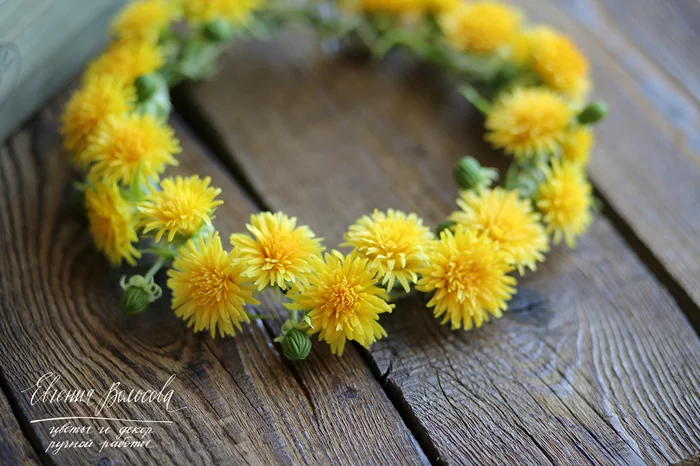 How to make a dandelion from cold porcelain? Master Class - My, Needlework with process, Master Class, Handmade, Лепка, Flowers, Polymer clay, Cold porcelain, Longpost