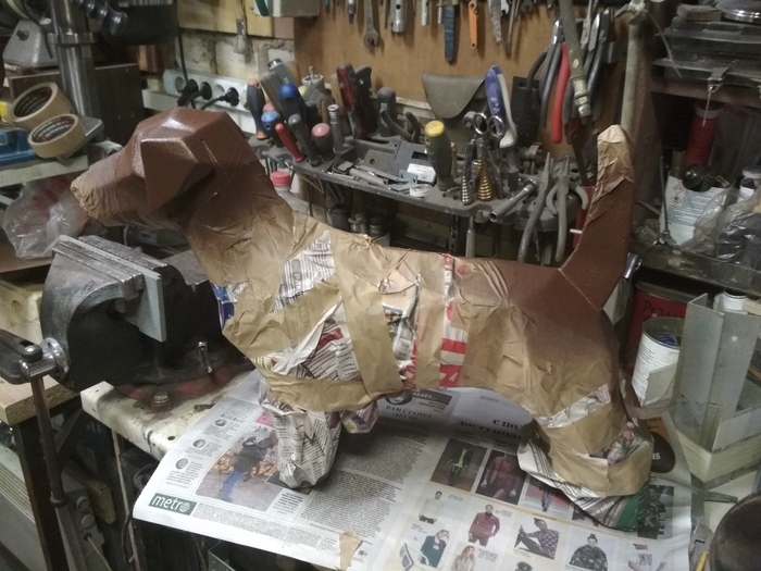 Пёсики нравятся? Рукоделие, Сварка, Papercraft, Джек-рассел-терьер, Своими руками, Рукоделие с процессом, Длиннопост, Собака