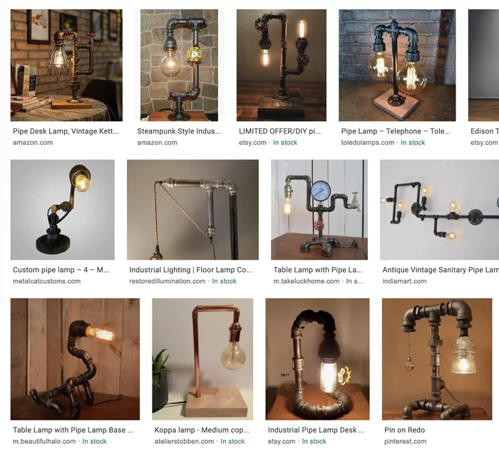 How I made a vintage lamp from copper pipes - My, , Лампа, Edison's lamp, Desk lamp, With your own hands, Longpost, Needlework with process