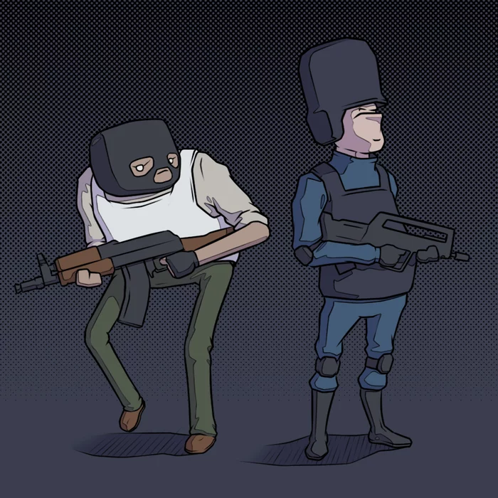Characters from CS for a sticker pack in telegram - My, Counter-strike, Computer games, Stickers, Characters (edit), Illustrations, Telegram stickers, Telegram