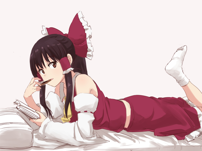 ~ Hakurei Reimu, Touhou, Anime Art, ,  