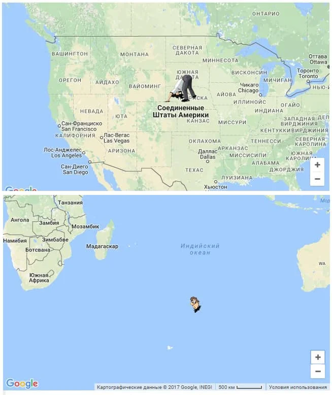 Where do we go if we dig a tunnel down through the entire earth? - Geography, Land, Travels, Cards, Longpost, Childhood, Peace, Antipode