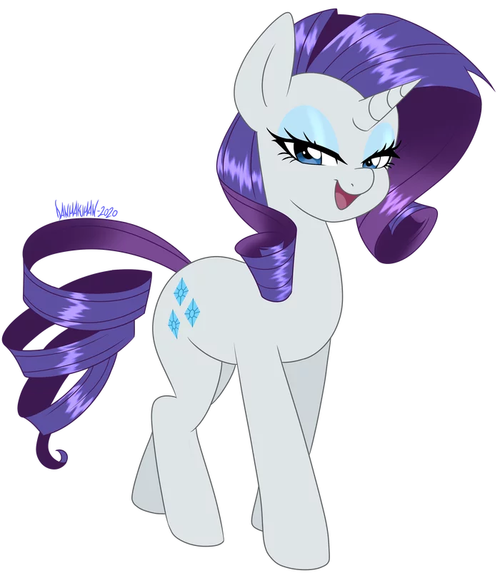 Рэрка - My Little Pony, PonyArt, Rarity, Danmakuman