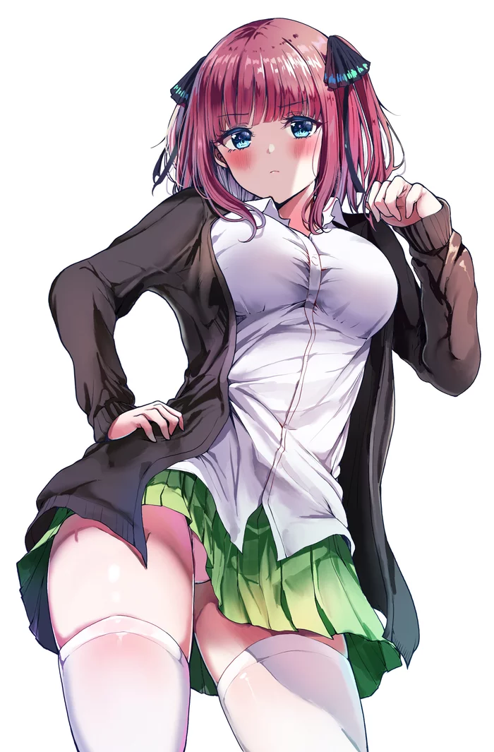 Nino Nakano - NSFW, Gotoubun no hanayome, Nino nakano, Pantsu, Breast, Anime art, Anime, Longpost, Underwear