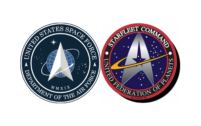 Новый логотип Космических Сил США — старый логотип Star Trek Новости, США, Star Trek