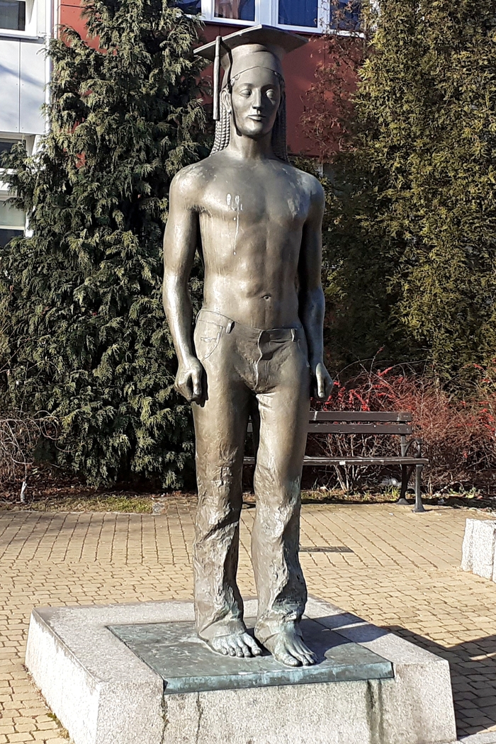 Памятник студенту Польша, Студенты, Вуз, Универ, Памятник