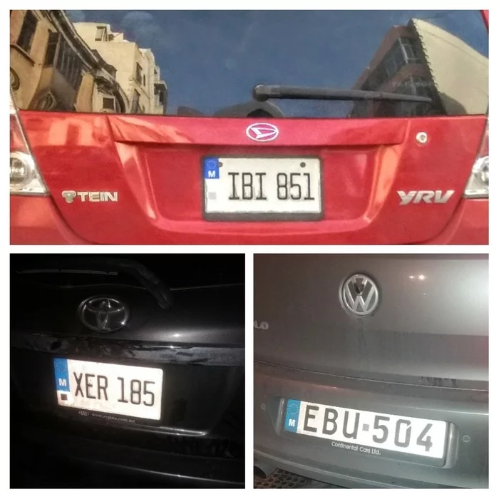 In addition to the personalized numbers, Malta also has such - My, Auto, Malta, Car plate numbers