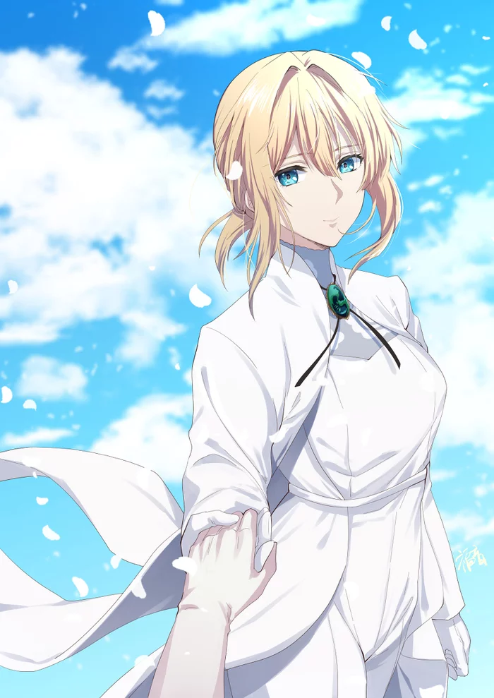 Violet Evergarden - Anime, Art, Anime art, Violet Evergarden, Girls, Pixiv