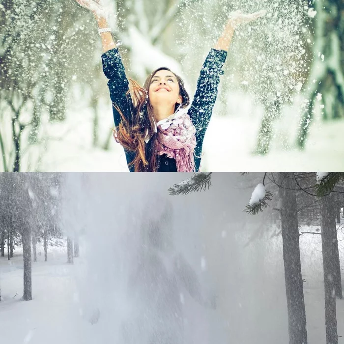 Expectation/reality - My, Snow, The photo, Photographer