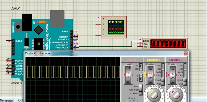 Arduino. Регулировка частоты ШИМ настройками таймера - счетчика Arduino, Шим, Длиннопост