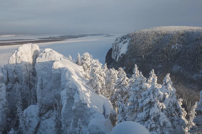 Lena pillars. UNESCO World Heritage Site - My, wildlife, Yakutia, Lena Pillars, Winter, Longpost