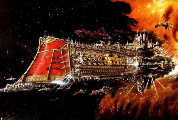 Вечно живой Battlefleet Gothic - Моё, Wh back, Old Warhammer, Wh Art, Настольные игры, Warhammer 40k, Космос, Статья, Длиннопост