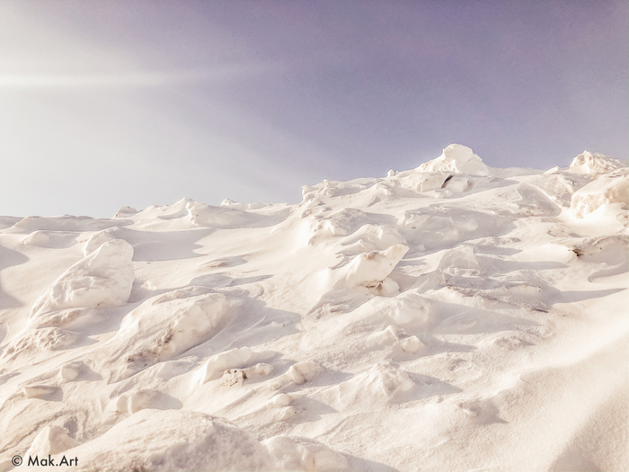 Сугробы как горы