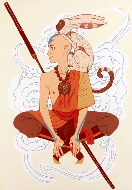 The Last Airbender - Avatar: The Legend of Aang, Aang, Art, Animated series