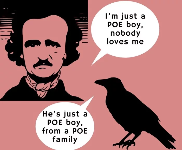 Bohemian rhapsody with Edgar Allan - Edgar Poe, Edgar Allan Poe, Freddie Mercury, Queen, Nevermore, Consonance, Humor