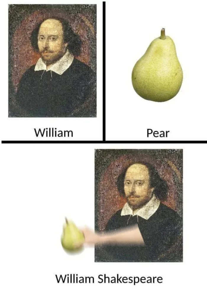 A moment of intellectual humor - Picture with text, Memes, English language, William Shakespeare, Reddit, Humor
