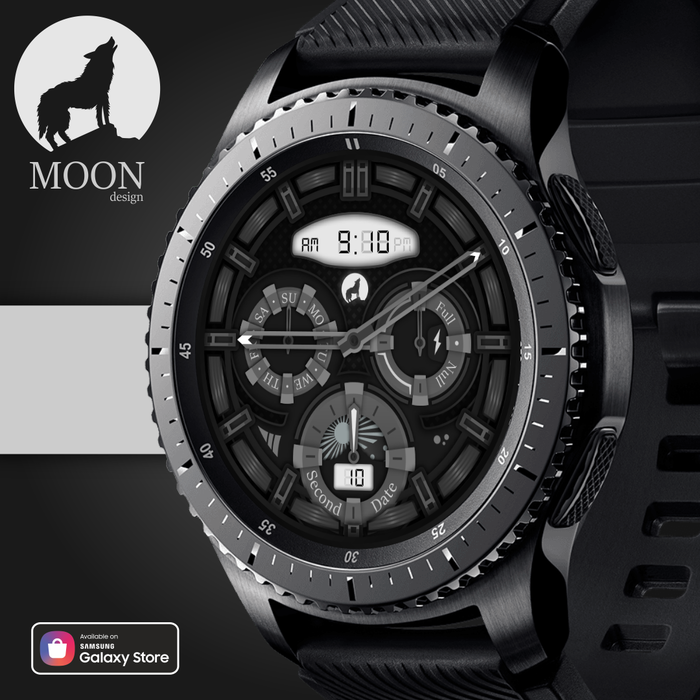 Moon-   Samsung Watch , Samsung galaxy Watch,  , Watchface, Samsung, Galaxy Watch, , 