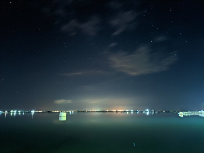 Sea and stars - My, The photo, Google Camera, Xiaomi, Sea, Stars