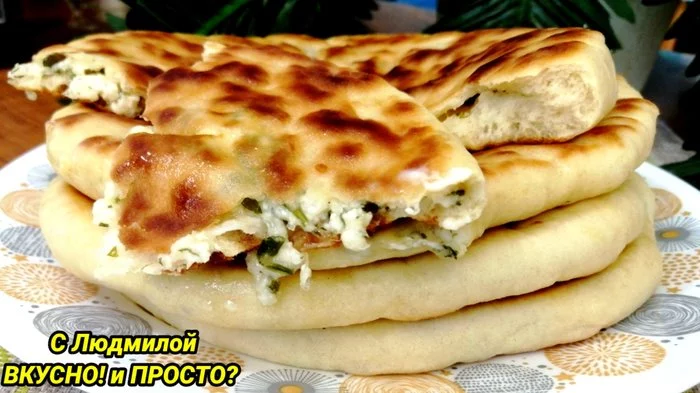Хачапури на сухой сковороде. Простое тесто, приготовление ещё проще. Лепешки с сыром и зеленью Хачапури, Выпечка, Рецепт, Видео рецепт, Кулинария, Тесто, Еда, Лепешки, Видео, Длиннопост