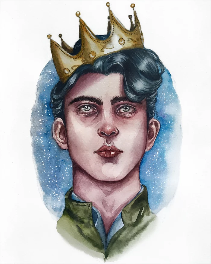 My grown up little prince - My, Art, Drawing, Watercolor, Prince, Painting, Artist, Watercolor technique