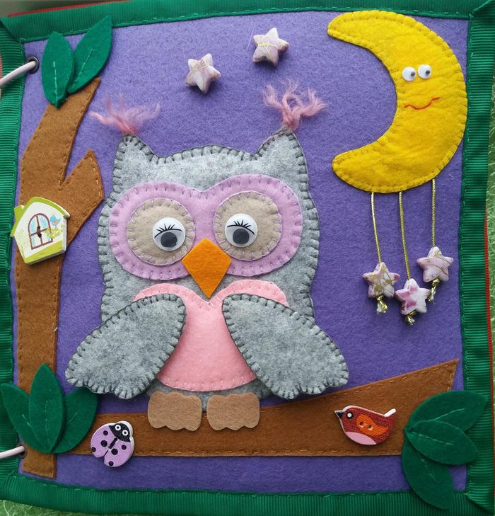 Felt book - My, Developing, Handmade, Children, With love, Fine motor skills, Longpost, Needlework without process