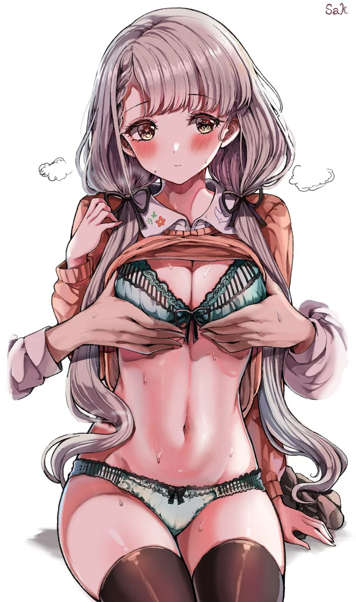 Hisakawa Nagi - NSFW, Idolmaster Cinderella Girls, Breast, Pantsu, Underwear, Blush, Anime, Anime art, Hisakawa Nagi