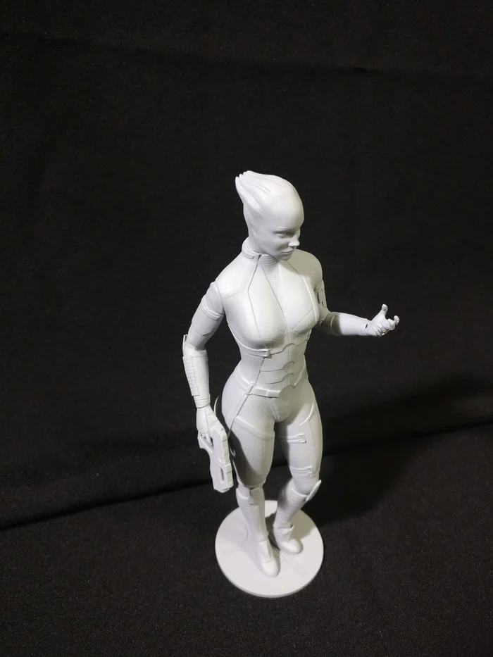 Mass effect, Лиара. Печать модели - Моё, Mass Effect, Bioware, Zbrush, 3D принтер, 3D моделирование, Авторская игрушка, Скульптура, Видео, Длиннопост, Лиара ТСони