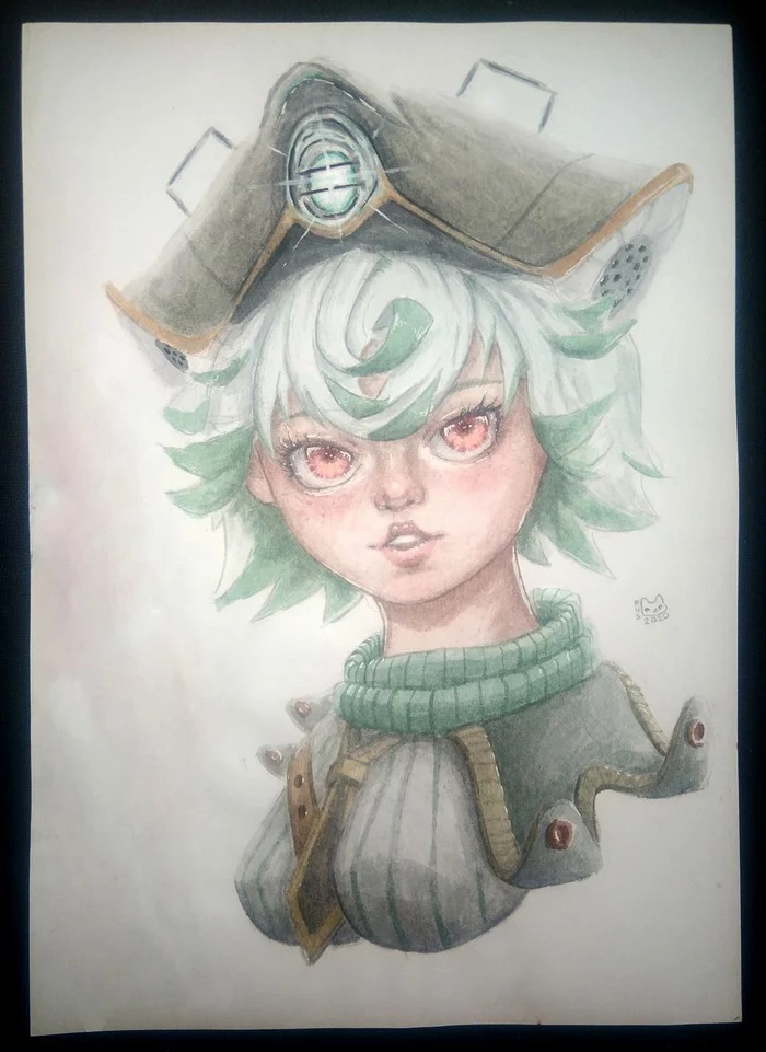 Prushuka (watercolor) - My, Made in abyss, Prushka, Anime art, Drawing, Anime