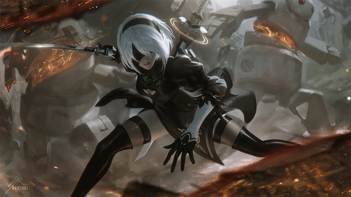 Yorha 2B Nier Automata, Yorha unit no 2 type B, , , Raikoart