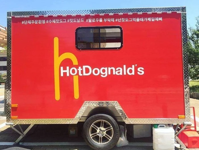 Asians in their repertoire - McDonald's, Hot Dog, Auto, Logo, Similarity, Плагиат