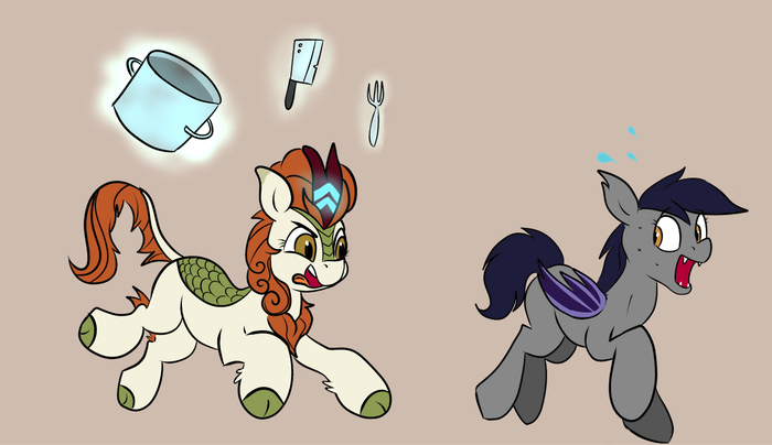   My Little Pony, , Batpony, Original Character, MLP Kirin, Autumn Blaze
