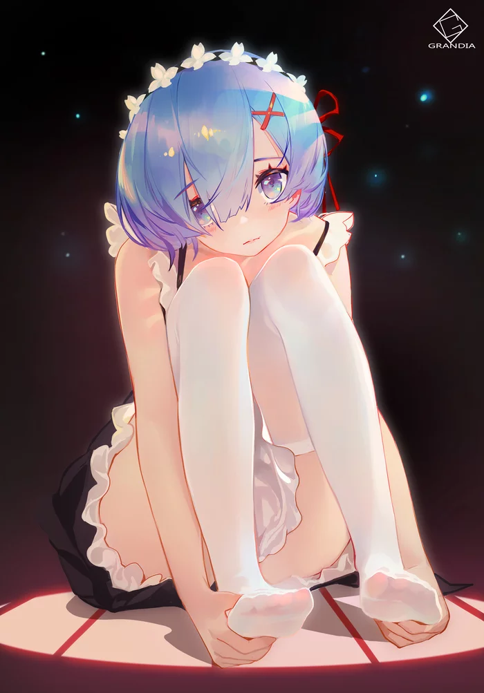 Rem - Re:Zero Kara, Rem (Re:Zero Kara), Аниме, Anime Art, Ноги