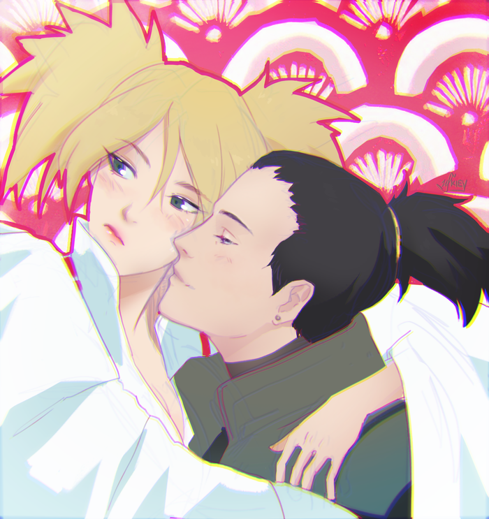  /  , Anime Art, , Shikamaru, Temari