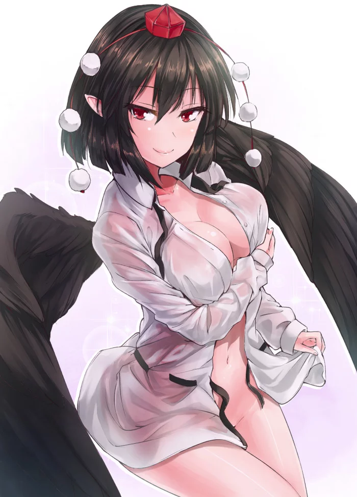 Shameimaru Aya - NSFW, Touhou, Shameimaru Aya, Anime Art, Аниме, Y2