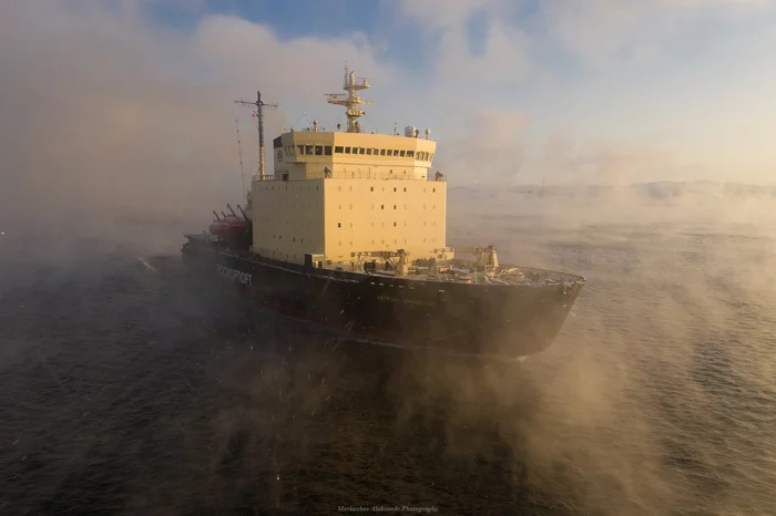 Post #7223657 - My, Icebreaker, Kola Peninsula, Kola Bay, Murmansk