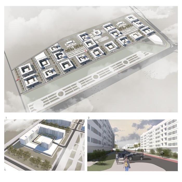 Курсовой проект \"Жилой микрорайон\" | Пикабу