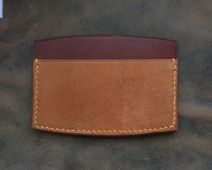 Cardholder - My, Leather products, With your own hands, Leather, Handmade, Longpost