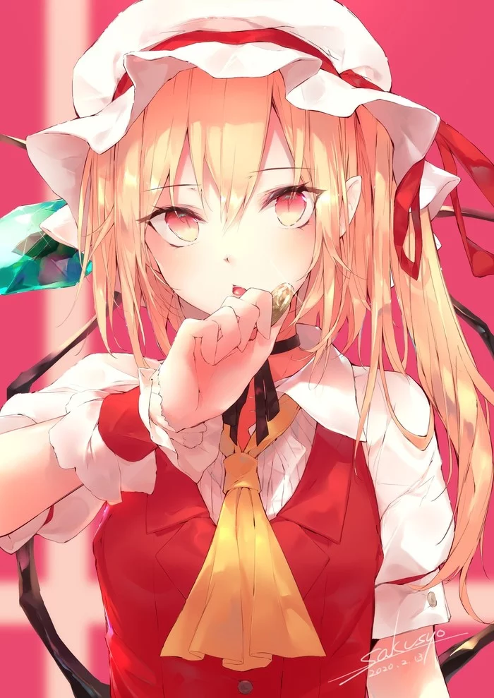 Flandre Scarlet - Touhou, Anime art, Anime, Flandre scarlet, Sakusyo