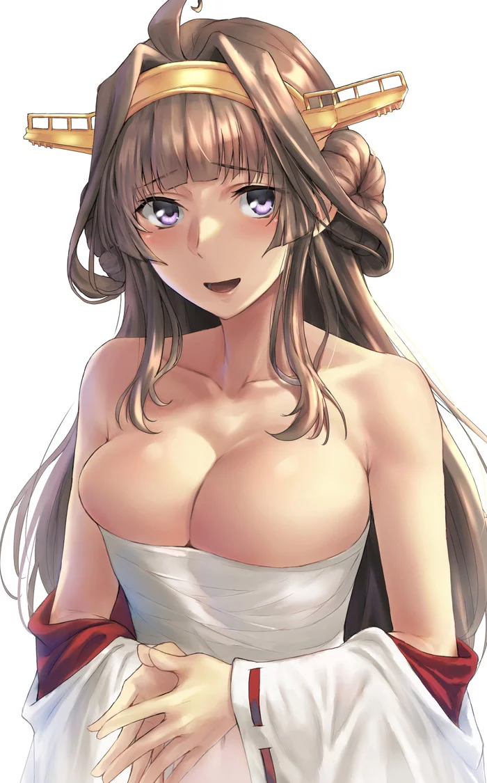 Kongou-chan - Kantai collection, Kongou, Anime, Anime art, Boobs