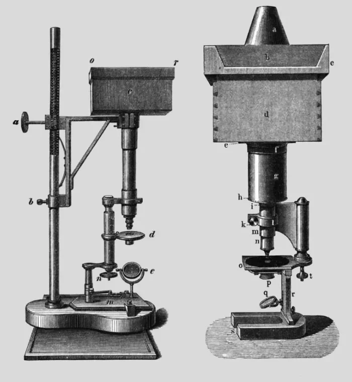 The first ever photomicrographs - My, Microscope, Microfilming, Microscopy, Story, Longpost, The photo