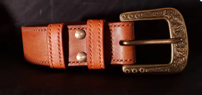 Tried my hand at making belts - My, Leather, Leather belt, Belt, Genuine leather belt, Natural leather, Hobby, With your own hands, Longpost