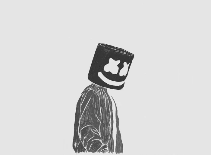 Drawing Marshmallow #marshmello #mello #mashmellow #white #dj #shorts ... |  TikTok