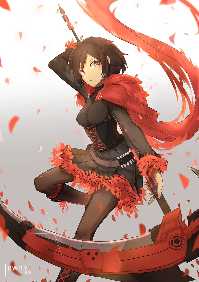 Ruby Rose - RWBY, Ruby rose, Girls, Anime art, Serials, Not anime, Art, Pixiv