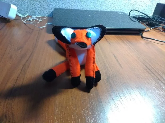 Reply to the post Fox from the cartoon The Little Prince - My, Needlework without process, Soft toy, Fox, Longpost